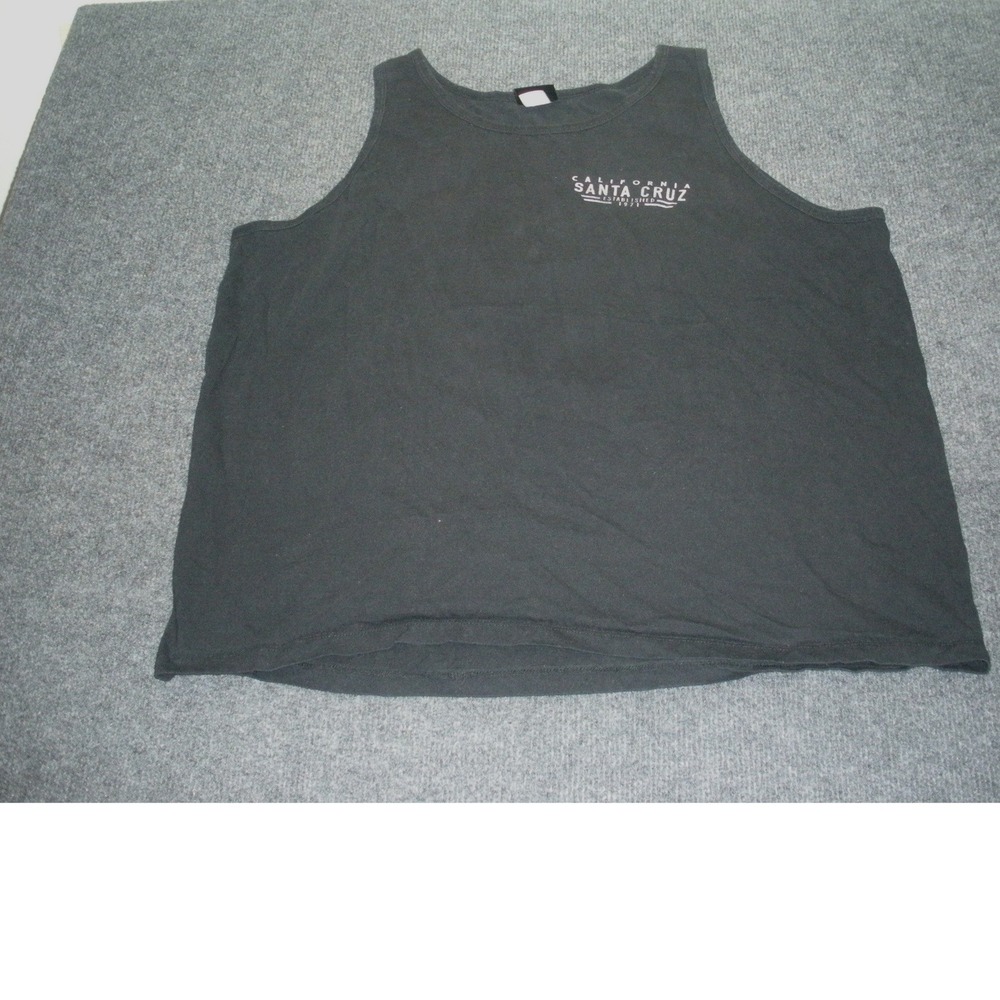 Prairie Mountain Santa Cruz California Graphic Tank Top Black Mens XL